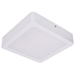 ValueLights Lacey White Square 24W LED Flush Ceiling Light