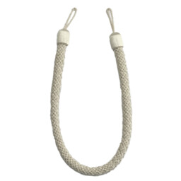 Braided Rope Tie Back - Ivory
