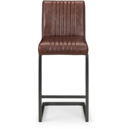 Julian Bowen Brooklyn Brown Bar Stool Set of 2 - thumbnail 4