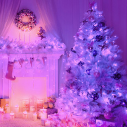 The Christmas Workshop 300 LED String Light Purple - thumbnail 1