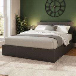 GFW Small Double Grey Side Lift Ottoman Bed