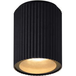 Nordlux Kyklop Ripple Black Ceiling Light