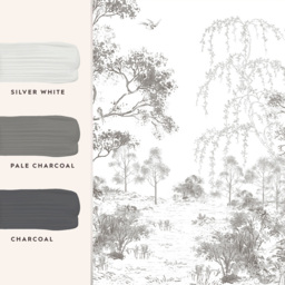 Laura Ashley Talbenny Mono Mural - thumbnail 2