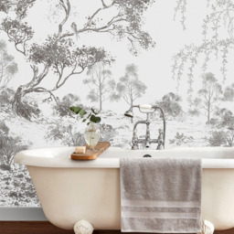 Laura Ashley Talbenny Mono Mural - thumbnail 1