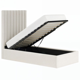 Flair Everley Cream Single Boucle Ottoman Bed - thumbnail 3