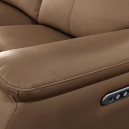 Aspire Kingsmere 5 Seater Tan Power Recliner Sofa Set - thumbnail 4