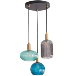 Camborne Black 3 Light Fitting Ceiling Light