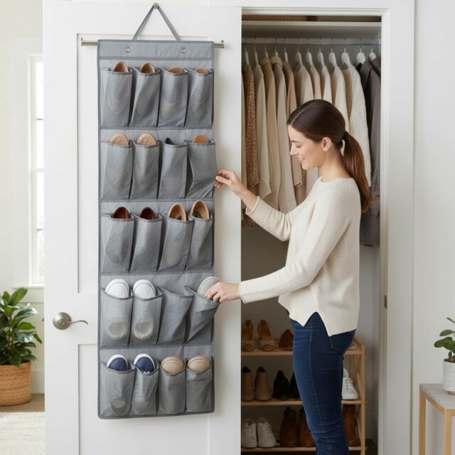 My Home Overdoor Organiser Grey - image 1