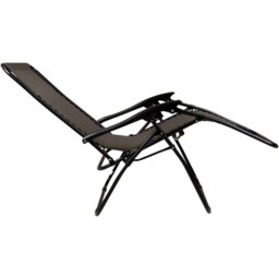 Charles Bentley Zero Gravity Reclining Garden Chair - Grey - thumbnail 4