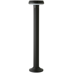 ValueLights Matte Black PIR Motion Sensor Solar Powered LED Outdoor Bollard Light