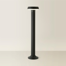 ValueLights Matte Black PIR Motion Sensor Solar Powered LED Outdoor Bollard Light - thumbnail 4