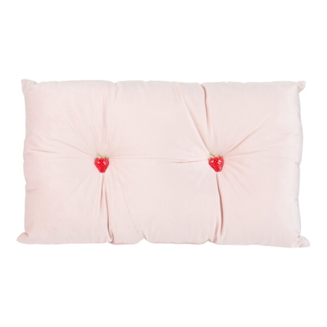 Strawberry Embellished Cushion Pink - image 1