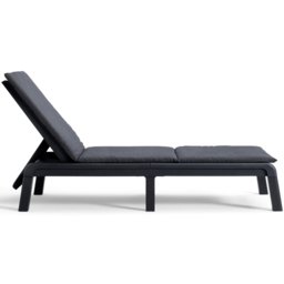 Keter Mallorca Graphite 4 Position Backrest Sun Lounger Set of 2 - thumbnail 3