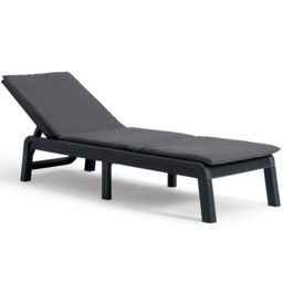 Keter Mallorca Graphite 4 Position Backrest Sun Lounger Set of 2 - thumbnail 2