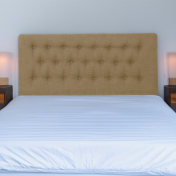 Bedmaster Lona Super King Size Cream Linen Buttoned Headboard
