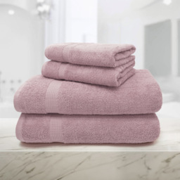 Mayfair Egyptian Cotton Deep Blush Bath Sheet Set of 2 - thumbnail 3