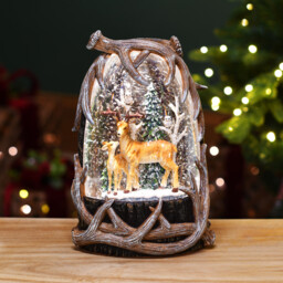 Amber Charm Multicolour Ornate Deer Glitter Spinner - thumbnail 2