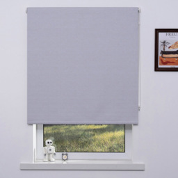 Linen Silver Textured Blackout Blind 180 x 160cm