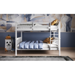 Flair Tetrad White Small Double Detachable Bunk Bed - thumbnail 3