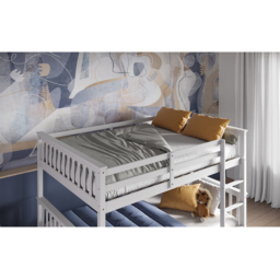 Flair Tetrad White Small Double Detachable Bunk Bed - thumbnail 2