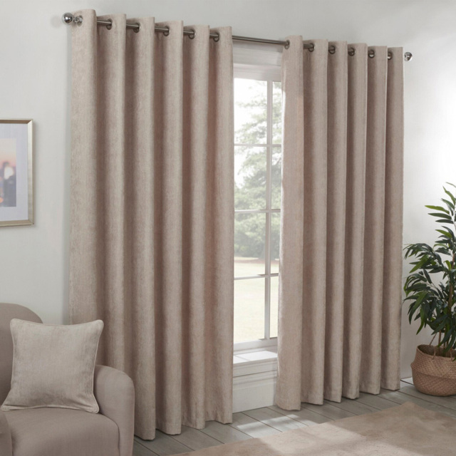 Divante Alden Thermal Eyelet Curtain Natural 229 x 229cm - image 1