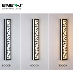 ENER-J PrismGrid CCT Adjustable and Dimming Geometrical Acrylic LED Wall Light 30W 60 x 11cm - thumbnail 3