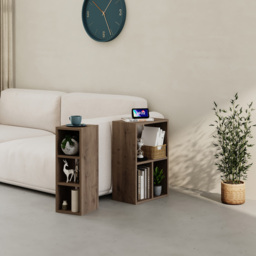 Decortie Combayn 3 Shelf Hitit Low Freestanding Bookcase - thumbnail 3