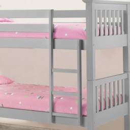 Julian Bowen Barcelona Dove Grey Bunk Bed - thumbnail 3