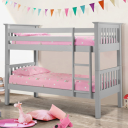 Julian Bowen Barcelona Dove Grey Bunk Bed