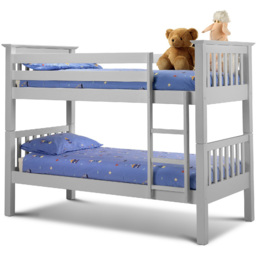Julian Bowen Barcelona Dove Grey Bunk Bed - thumbnail 2