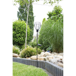 Luxform Solar Powered LED Pentagon Metal Wire Stake Light - thumbnail 2