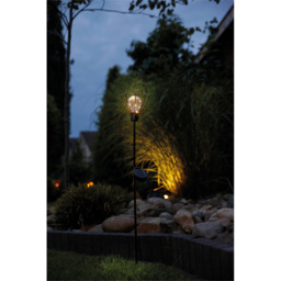 Luxform Solar Powered LED Pentagon Metal Wire Stake Light - thumbnail 3