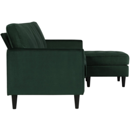 Dorel Home Strummer 3 Seater Green Reversible Sectional Sofa - thumbnail 4
