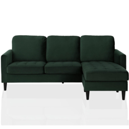 Dorel Home Strummer 3 Seater Green Reversible Sectional Sofa - thumbnail 2