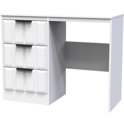 Crowndale New York 3 Drawer Matt White Dressing Table - thumbnail 2