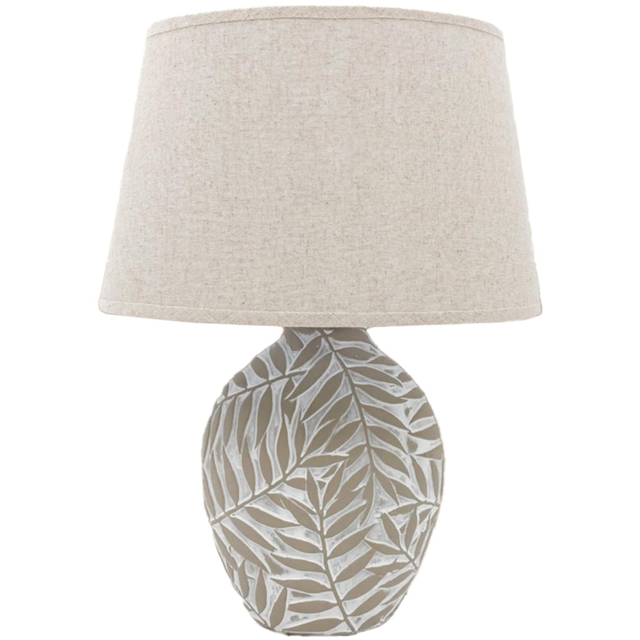 Acacia Home 32cm Ceramic Table Lamp with Fabric Shade - image 1