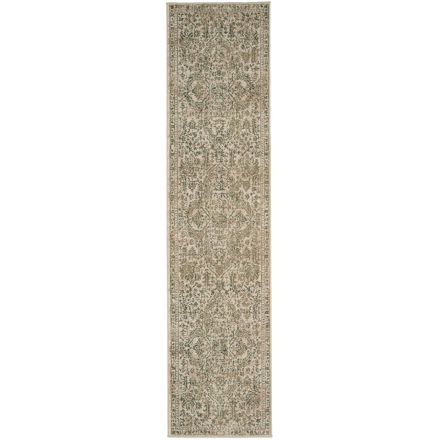Kukoon Oscar Isadora Flat Sage Green Vintage Rug 60 x 240cm - image 1