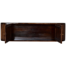 Artisan Furniture Chunky Chestnut 2 Door Solid Wood Wall-Mounted Console Table - thumbnail 4