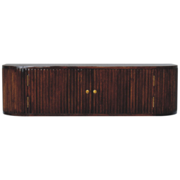 Artisan Furniture Chunky Chestnut 2 Door Solid Wood Wall-Mounted Console Table - thumbnail 2