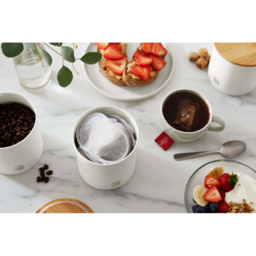 Swan 3 Piece Cotton White Canisters - thumbnail 4