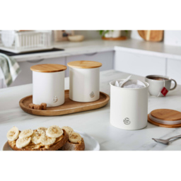 Swan 3 Piece Cotton White Canisters - thumbnail 2