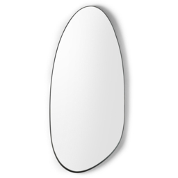 Julian Bowen Rushmore Black Metal Organic Asymmetrical Shaped Wall Mirror 130 x 58cm - thumbnail 3