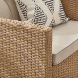 Furniturebox Tucson Beige Rattan 4 Seater Outdoor Sofa Set - thumbnail 2