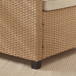 Furniturebox Tucson Beige Rattan 4 Seater Outdoor Sofa Set - thumbnail 4