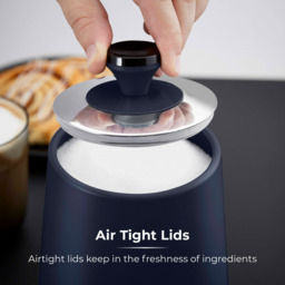 Tower Sera 3 Piece Midnight Blue Kitchen Canister Set - thumbnail 4