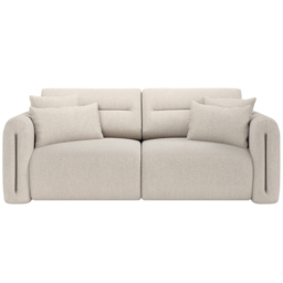 SOLACE+CO Mabel Beige 3 Seater Chenille Sofa - thumbnail 3