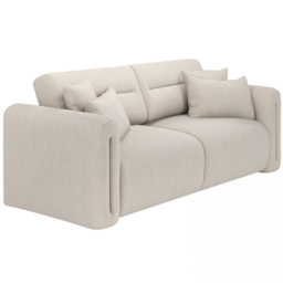 SOLACE+CO Mabel Beige 3 Seater Chenille Sofa - thumbnail 2