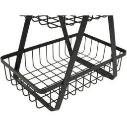 Malmo 2 Tier Black Storage Basket - thumbnail 4