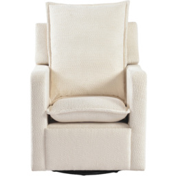 Bebe & Beyond Nestler Off White Boucle 360 Degree Reclining Nursing Chair - thumbnail 3