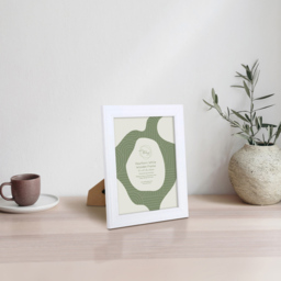 Hawthorn Wooden Plain Photo Frame White 10 x 8 inch - thumbnail 2